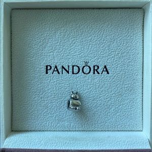 Rare Retired Pandora 925 Silver Kitty Cat Authentic Charm